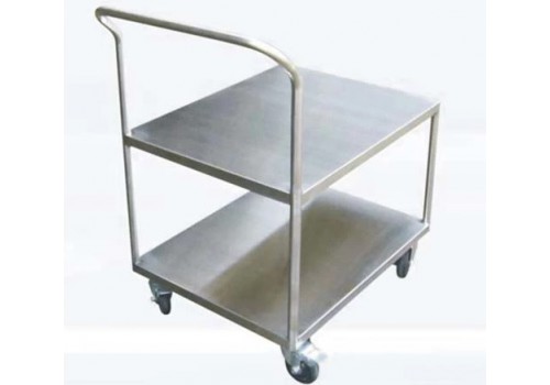 Two-Layer Antistatic Stainless Steel Cart